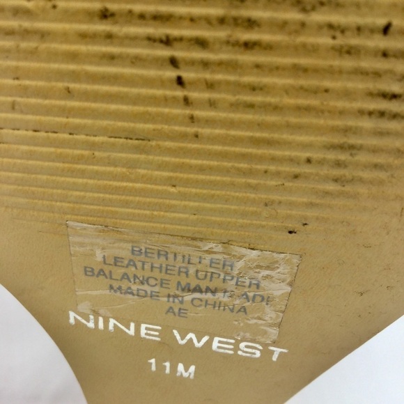 NINE West Cork Ankle Wrap Wedge Sandals Size 11 - Picture 7 of 7